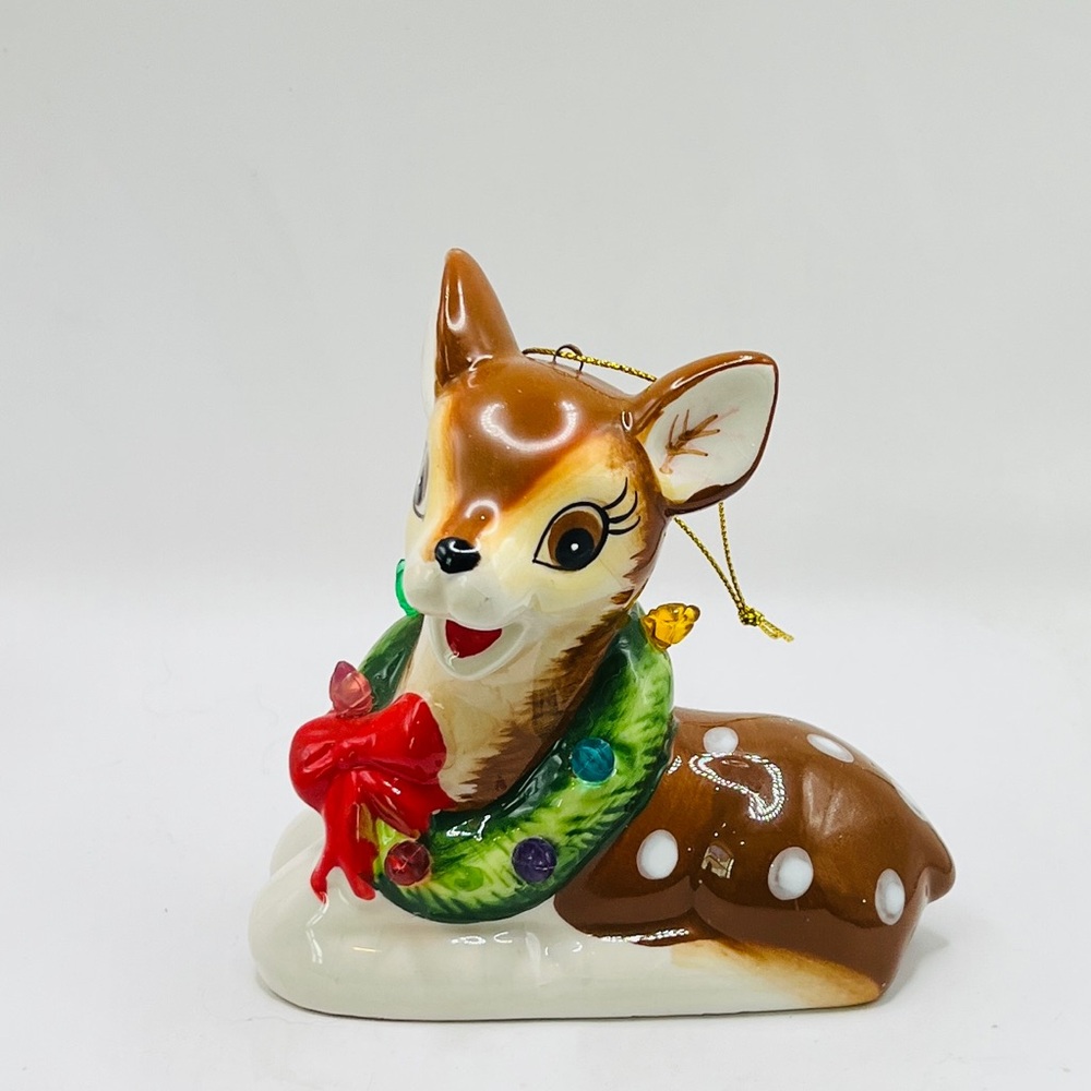 Mr. Christmas 9" Nostalgic Ceramic Lit Reindeer
